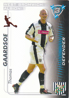 Thomas Gaardsoe West Bromwich Albion 2005/06 Shoot Out #315